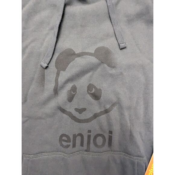 Enjoi Skateboard Men's Large Panda Logo Pullover Hoodie Sweatshirt Glassy NWT - Picture 2 of 4